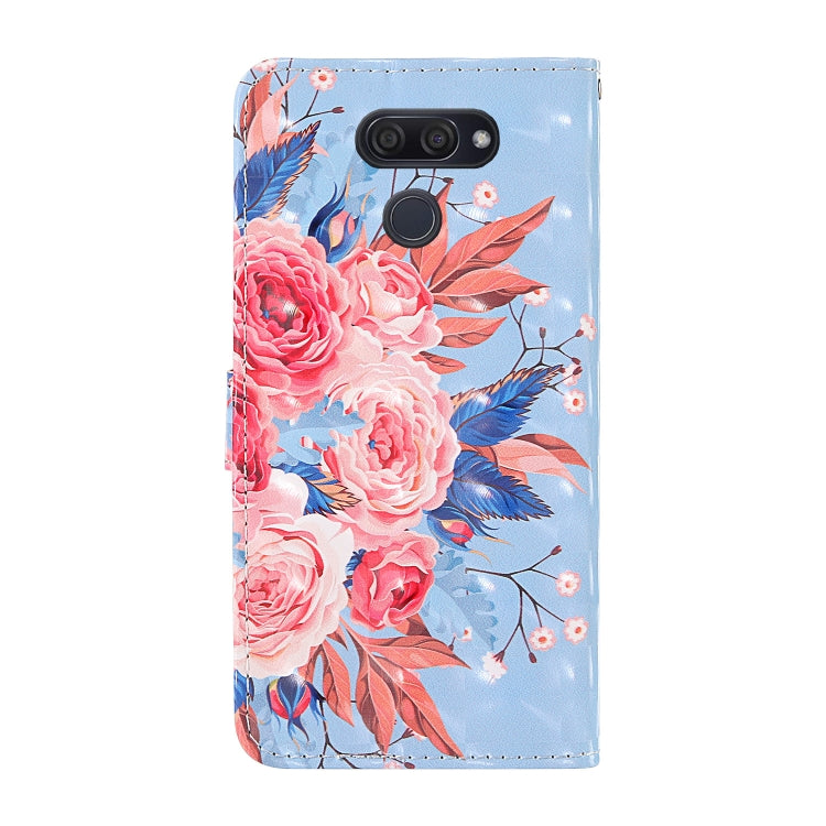 For LG K50 3D Painting Colored Drawing Pattern Horizontal Flip TPU + PU Leather Case with Holder & Card Slots & Wallet & Lanyard