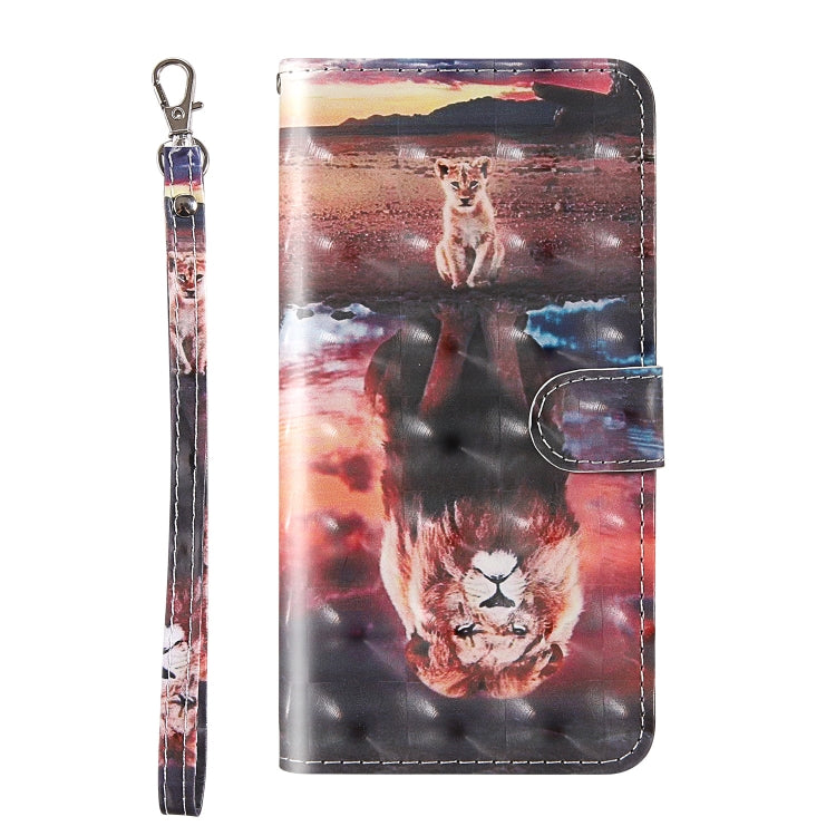 For LG K61 3D Painting Colored Drawing Pattern Horizontal Flip TPU + PU Leather Case with Holder & Card Slots & Wallet & Lanyard