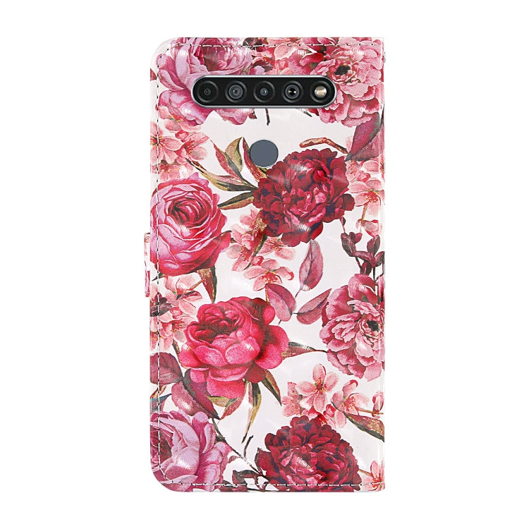 For LG K61 3D Painting Colored Drawing Pattern Horizontal Flip TPU + PU Leather Case with Holder & Card Slots & Wallet & Lanyard