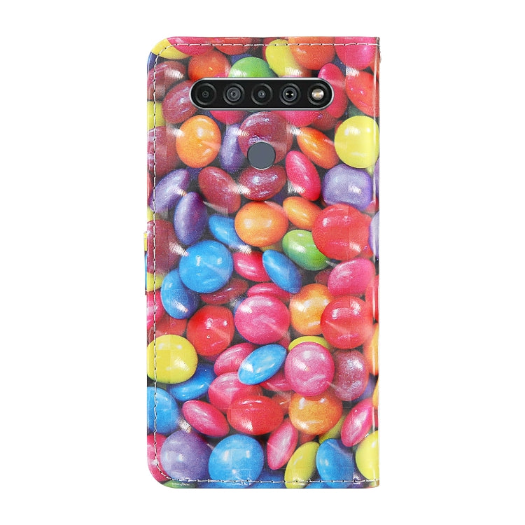 For LG K61 3D Painting Colored Drawing Pattern Horizontal Flip TPU + PU Leather Case with Holder & Card Slots & Wallet & Lanyard