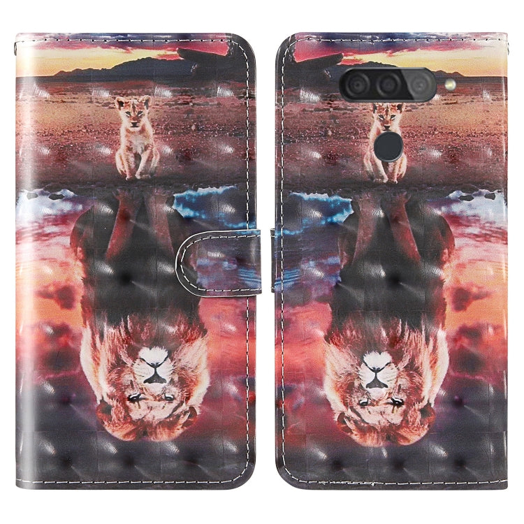 For LG Q70 3D Painting Colored Drawing Pattern Horizontal Flip TPU + PU Leather Case with Holder & Card Slots & Wallet & Lanyard