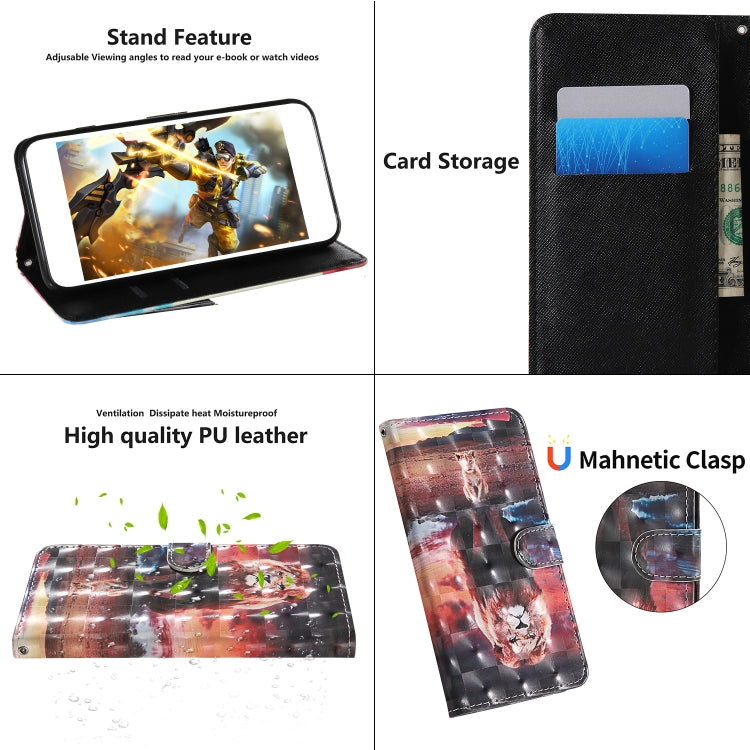 For LG Q70 3D Painting Colored Drawing Pattern Horizontal Flip TPU + PU Leather Case with Holder & Card Slots & Wallet & Lanyard