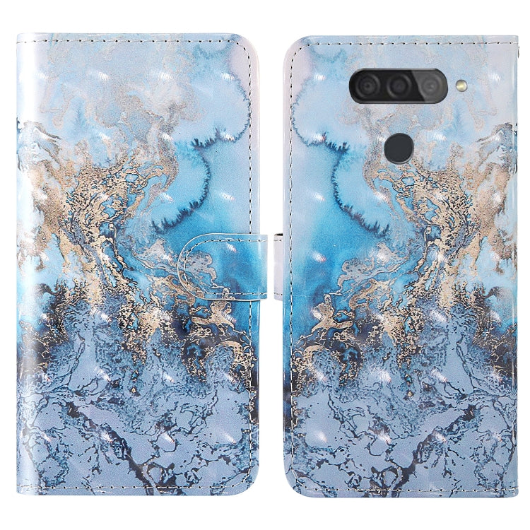 For LG Q70 3D Painting Colored Drawing Pattern Horizontal Flip TPU + PU Leather Case with Holder & Card Slots & Wallet & Lanyard