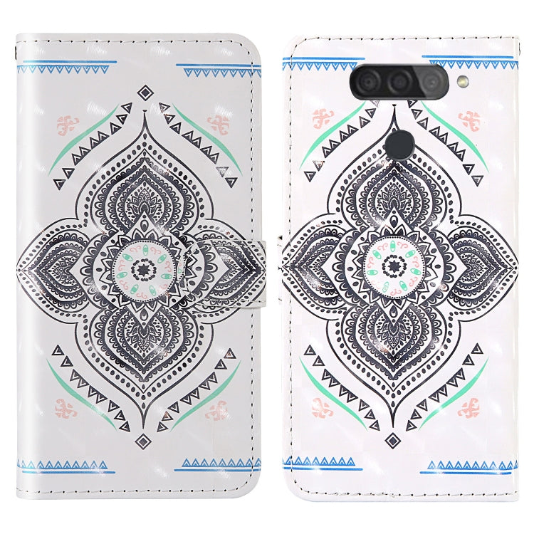 For LG Q70 3D Painting Colored Drawing Pattern Horizontal Flip TPU + PU Leather Case with Holder & Card Slots & Wallet & Lanyard