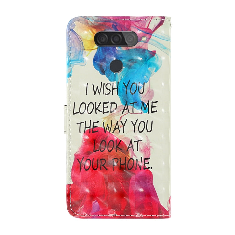 For LG Q70 3D Painting Colored Drawing Pattern Horizontal Flip TPU + PU Leather Case with Holder & Card Slots & Wallet & Lanyard