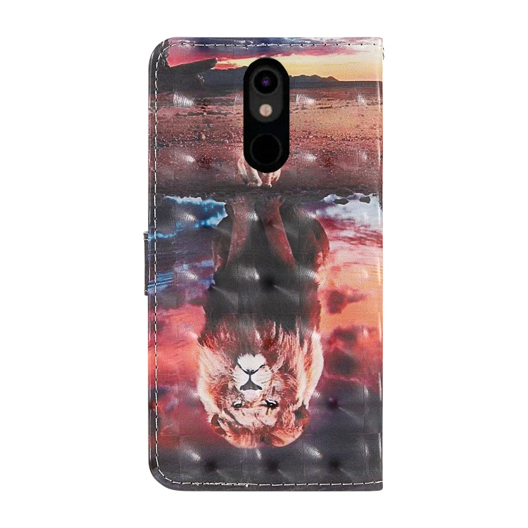 For LG Stylo 5 3D Painting Colored Drawing Pattern Horizontal Flip TPU + PU Leather Case with Holder & Card Slots & Wallet & Lanyard