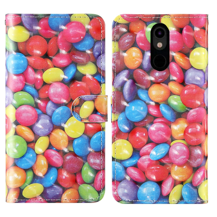 For LG Stylo 5 3D Painting Colored Drawing Pattern Horizontal Flip TPU + PU Leather Case with Holder & Card Slots & Wallet & Lanyard