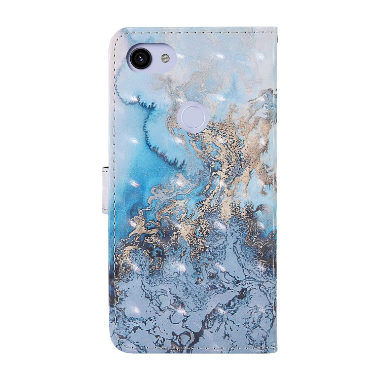 For Google Pixel 3a 3D Painting Colored Drawing Pattern Horizontal Flip TPU + PU Leather Case with Holder & Card Slots & Wallet & Lanyard