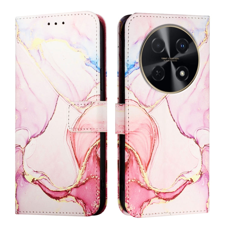 For Huawei nova 12s 4G Global PT003 Marble Pattern Flip Leather Phone Case
