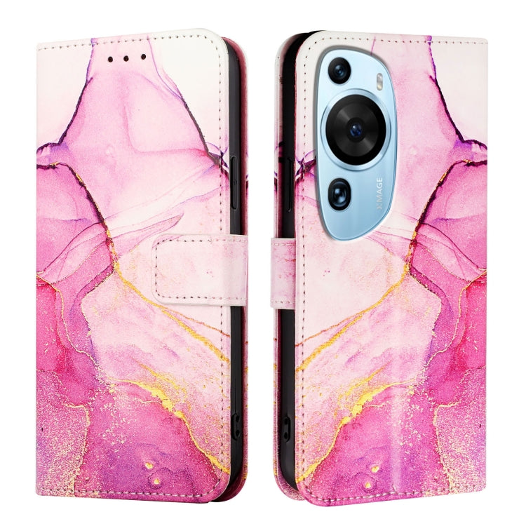 For Huawei P60 Art PT003 Marble Pattern Flip Leather Phone Case