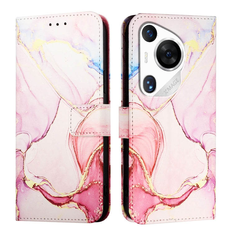 For Huawei Pura 70 Pro / 70 Pro+ PT003 Marble Pattern Flip Leather Phone Case