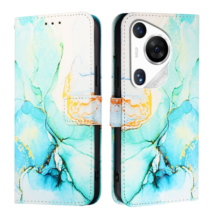 For Huawei Pura 70 Pro / 70 Pro+ PT003 Marble Pattern Flip Leather Phone Case