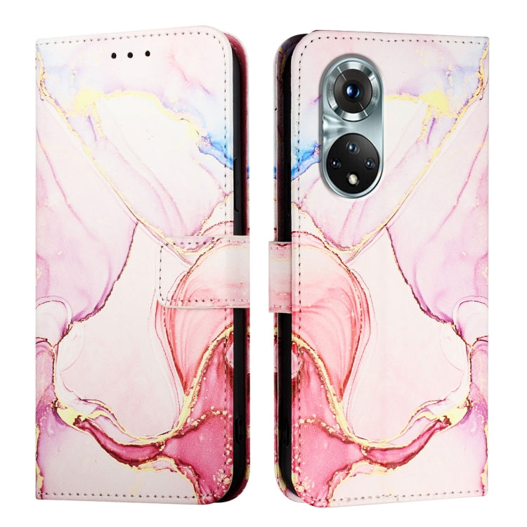 For Huawei nova 9 PT003 Marble Pattern Flip Leather Phone Case