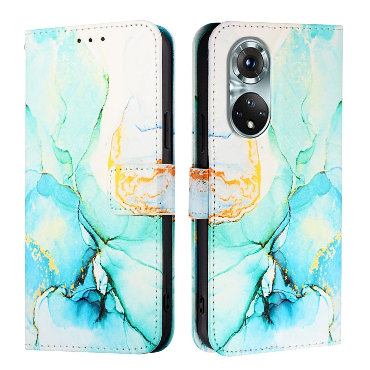 For Huawei nova 9 PT003 Marble Pattern Flip Leather Phone Case