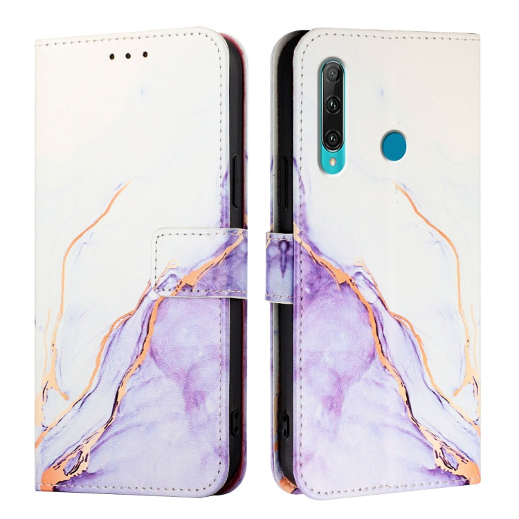 For Huawei Enjoy 9s / P Smart+ 2019 PT003 Marble Pattern Flip Leather Phone Case