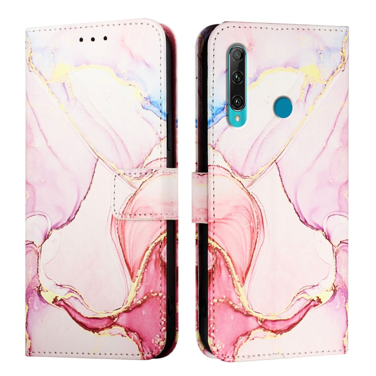 For Huawei Enjoy 9s / P Smart+ 2019 PT003 Marble Pattern Flip Leather Phone Case