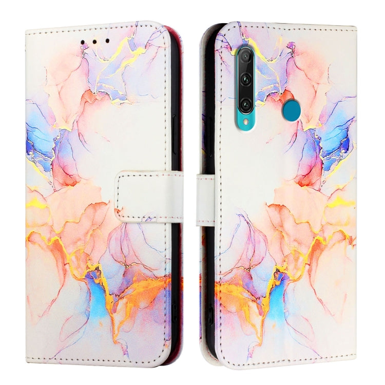For Huawei Enjoy 9s / P Smart+ 2019 PT003 Marble Pattern Flip Leather Phone Case