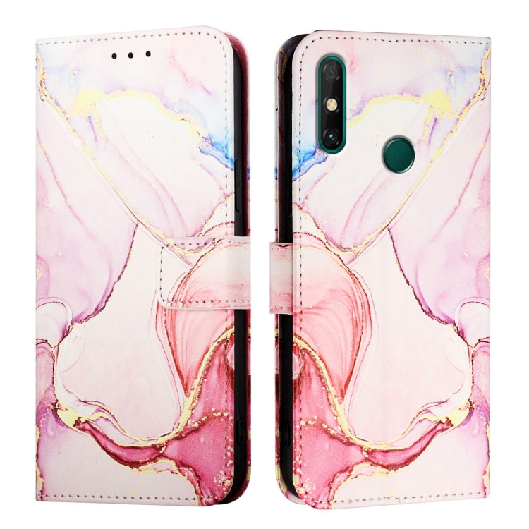 For Huawei Enjoy 20 SE / Y7a / P smart 2021 PT003 Marble Pattern Flip Leather Phone Case