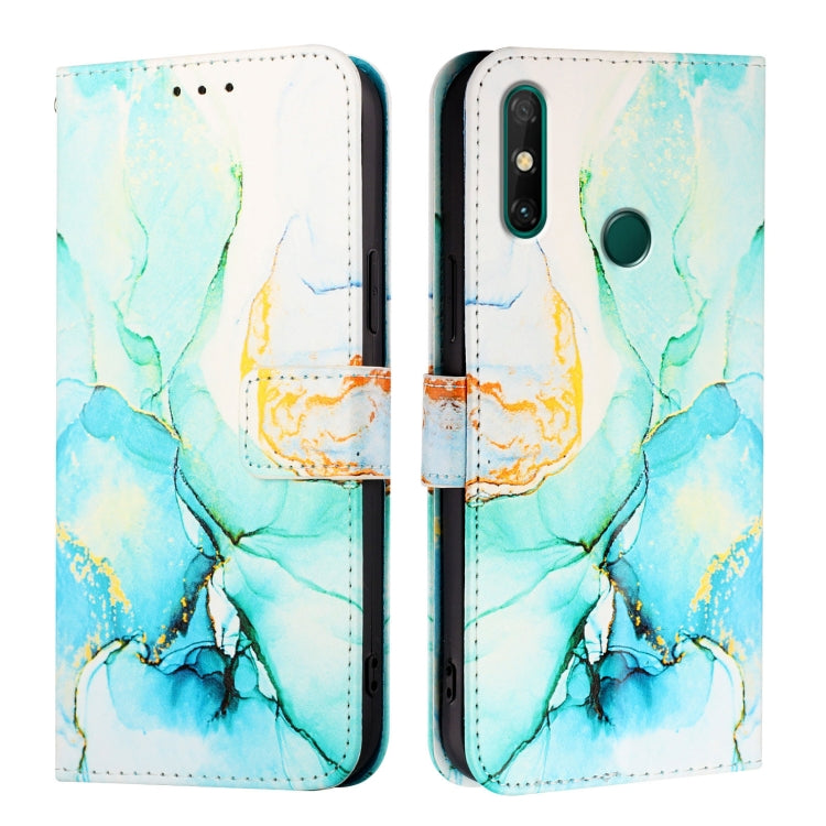 For Huawei Enjoy 20 SE / Y7a / P smart 2021 PT003 Marble Pattern Flip Leather Phone Case