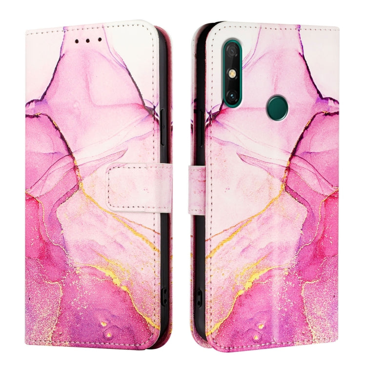 For Huawei Enjoy 20 SE / Y7a / P smart 2021 PT003 Marble Pattern Flip Leather Phone Case