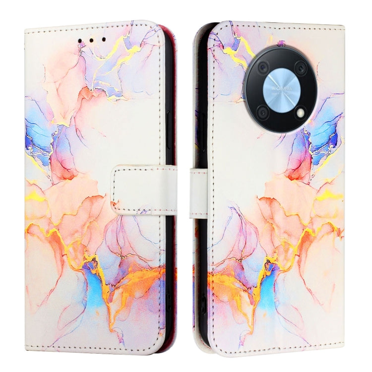 For Huawei Enjoy 50 Pro / nova Y90 PT003 Marble Pattern Flip Leather Phone Case