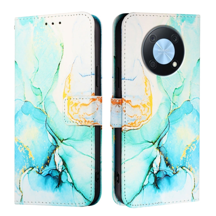 For Huawei Enjoy 50 Pro / nova Y90 PT003 Marble Pattern Flip Leather Phone Case