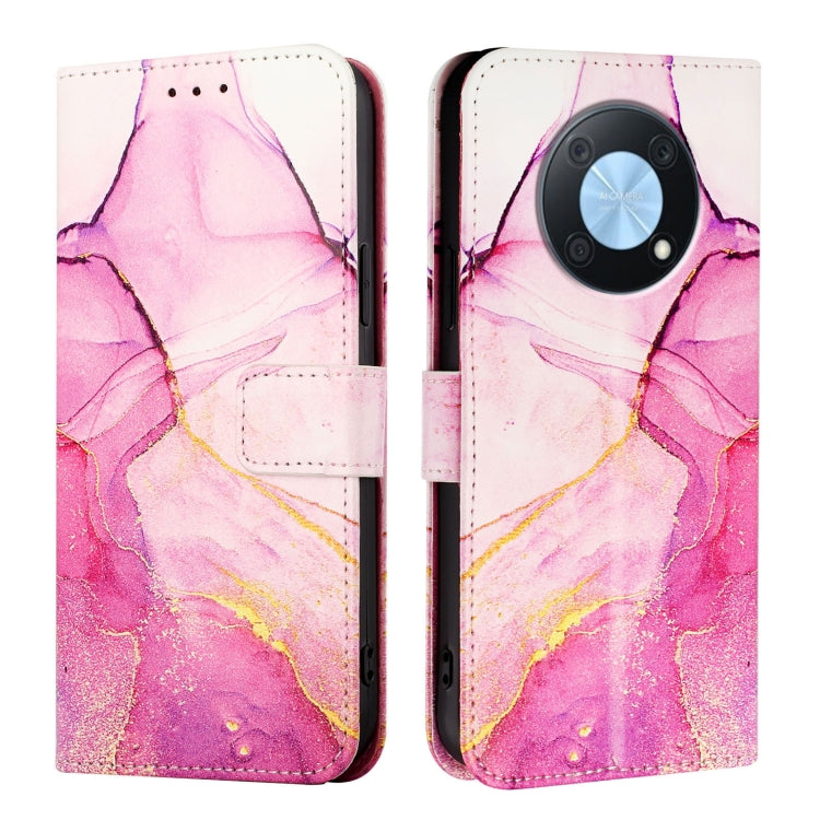 For Huawei Enjoy 50 Pro / nova Y90 PT003 Marble Pattern Flip Leather Phone Case
