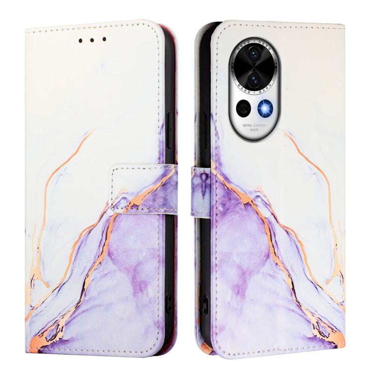 For Huawei nova 13 / nova 12 PT003 Marble Pattern Flip Leather Phone Case