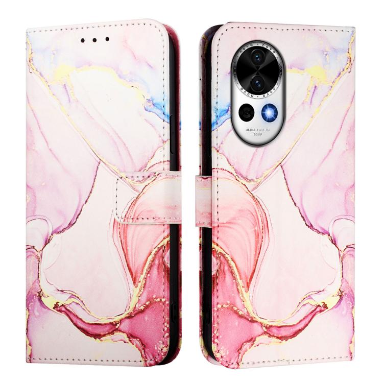 For Huawei nova 13 / nova 12 PT003 Marble Pattern Flip Leather Phone Case