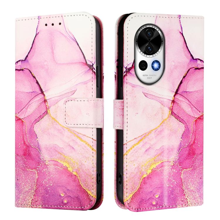 For Huawei nova 13 / nova 12 PT003 Marble Pattern Flip Leather Phone Case
