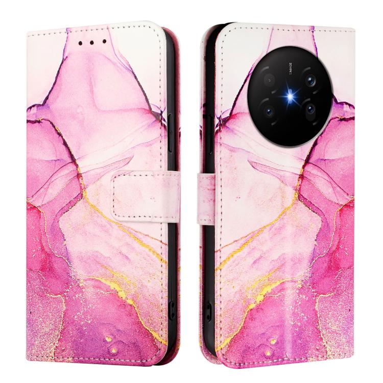 For Huawei Mate 70 Air PT003 Marble Pattern Flip Leather Phone Case