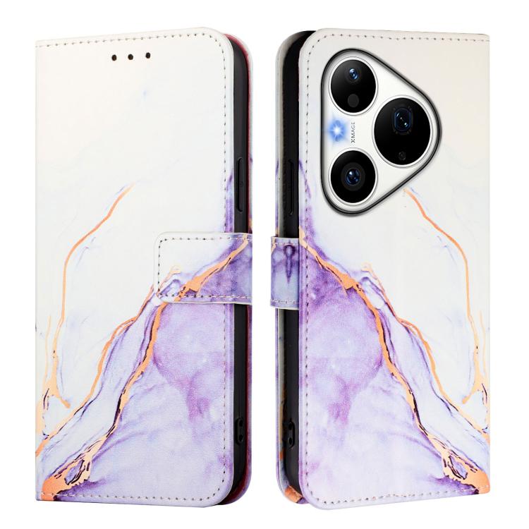 For Huawei Pura 90 Pro PT003 Marble Pattern Flip Leather Phone Case
