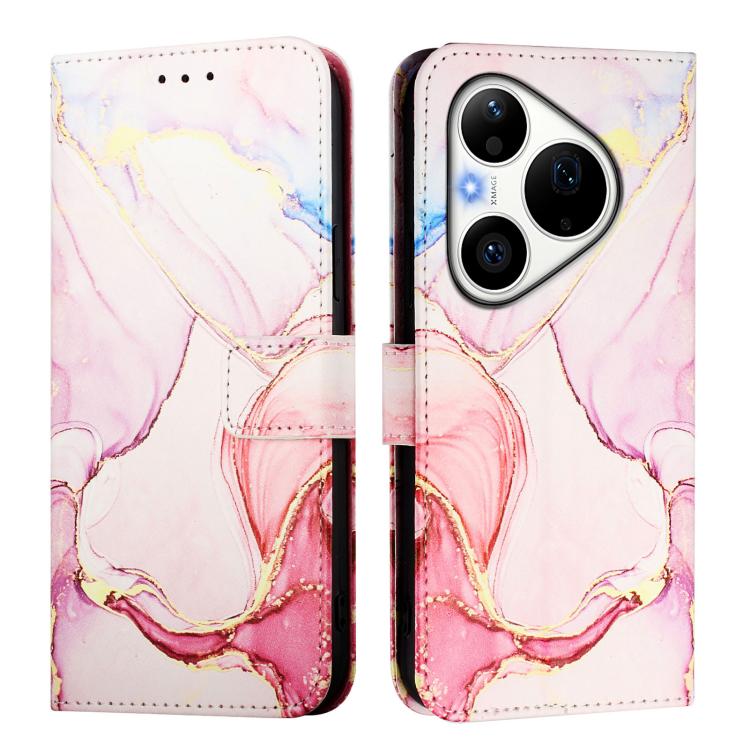 For Huawei Pura 90 Pro PT003 Marble Pattern Flip Leather Phone Case