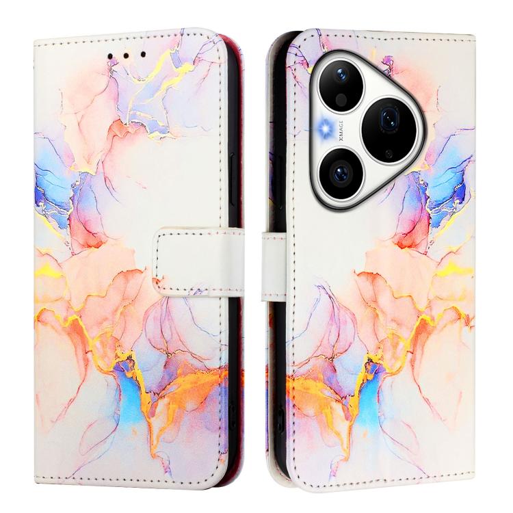 For Huawei Pura 90 Pro PT003 Marble Pattern Flip Leather Phone Case