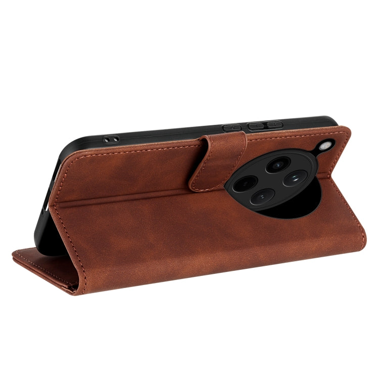 For OPPO Find X8 AZNS Skin Feel Calf Texture Flip Leather Phone Case