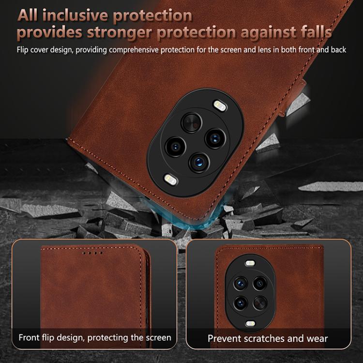 For Huawei nova 14 Pro 5G AZNS Skin Feel Calf Texture Flip Leather Phone Case