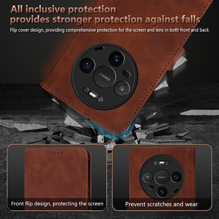 For Huawei Mate 80 / 80 Pro AZNS Skin Feel Calf Texture Flip Leather Phone Case