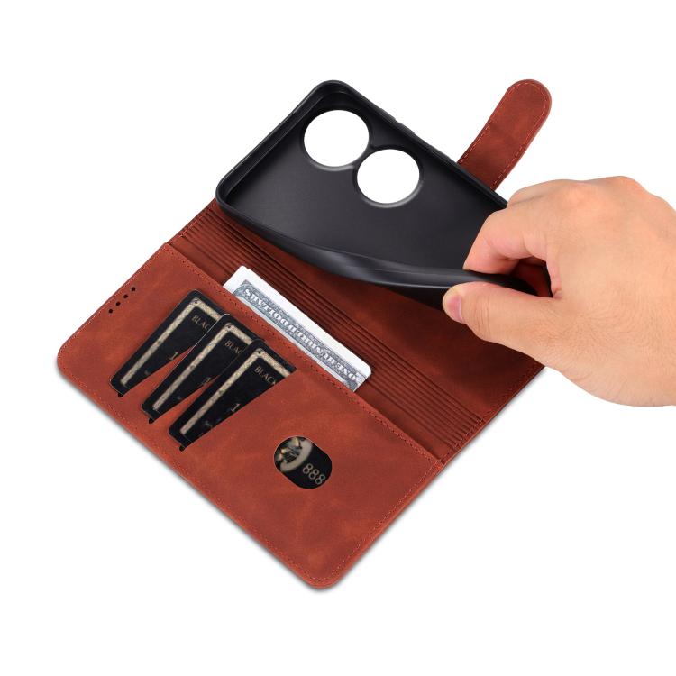 For Honor Play 60 AZNS Skin Feel Calf Texture Flip Leather Phone Case