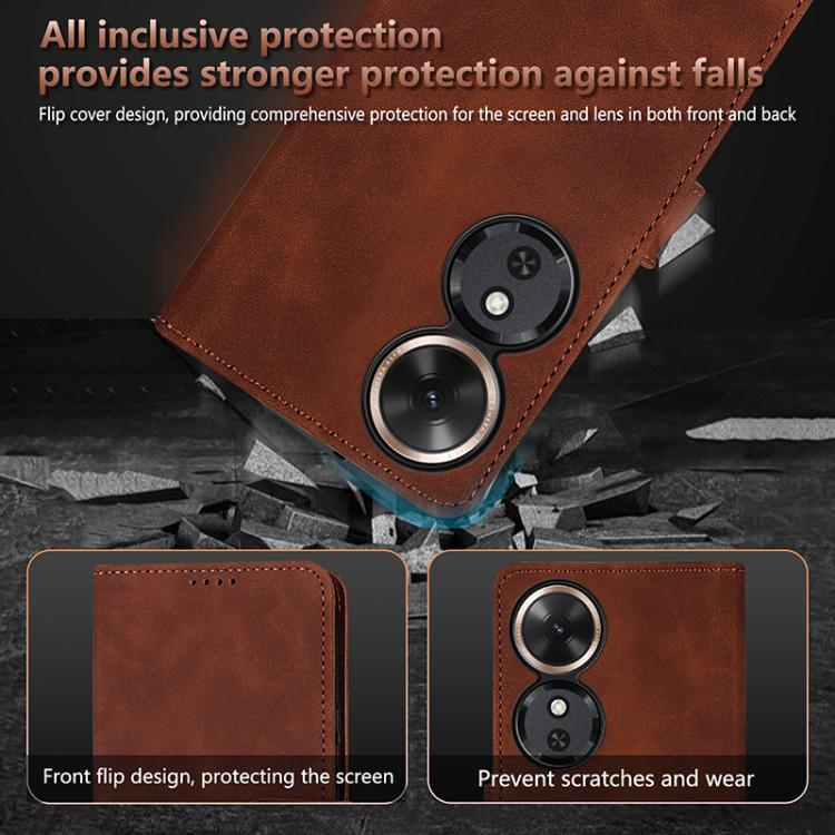 For Honor Play 60 AZNS Skin Feel Calf Texture Flip Leather Phone Case