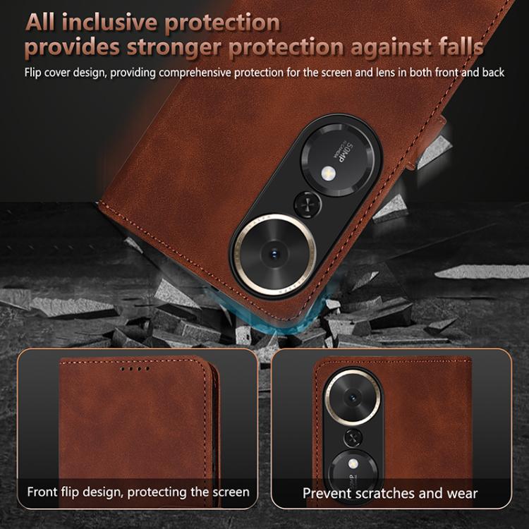 For Honor Play 70 Plus AZNS Skin Feel Calf Texture Flip Leather Phone Case