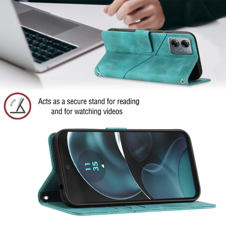 For Motorola Moto G14 Skin-feel Embossed Leather Phone Case