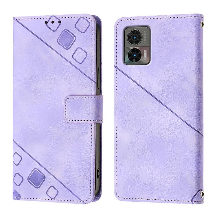 For Motorola Edge 30 Neo Skin Feel Embossed Leather Phone Case