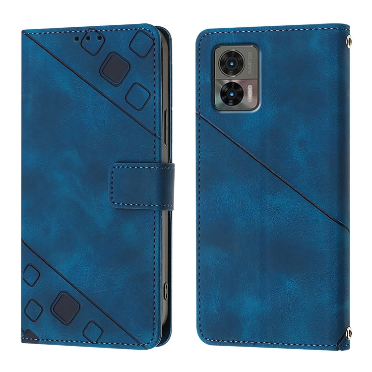 For Motorola Edge 30 Neo Skin Feel Embossed Leather Phone Case