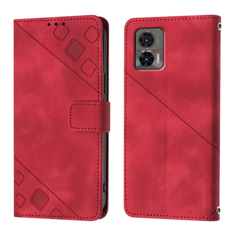For Motorola Edge 30 Neo Skin Feel Embossed Leather Phone Case