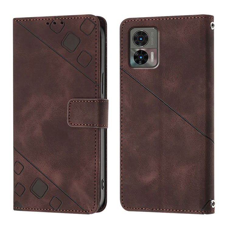 For Motorola Edge 30 Neo Skin Feel Embossed Leather Phone Case