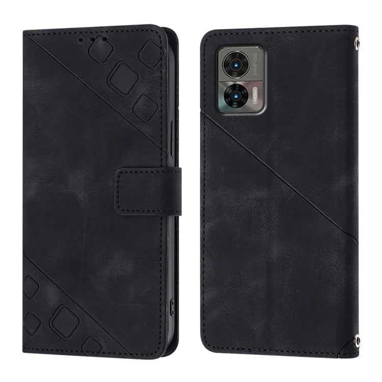 For Motorola Edge 30 Neo Skin Feel Embossed Leather Phone Case