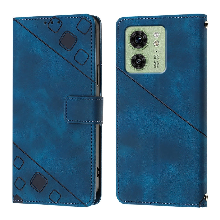 For Motorola Edge 40 5G / Edge 2023 US Skin Feel Embossed Leather Phone Case