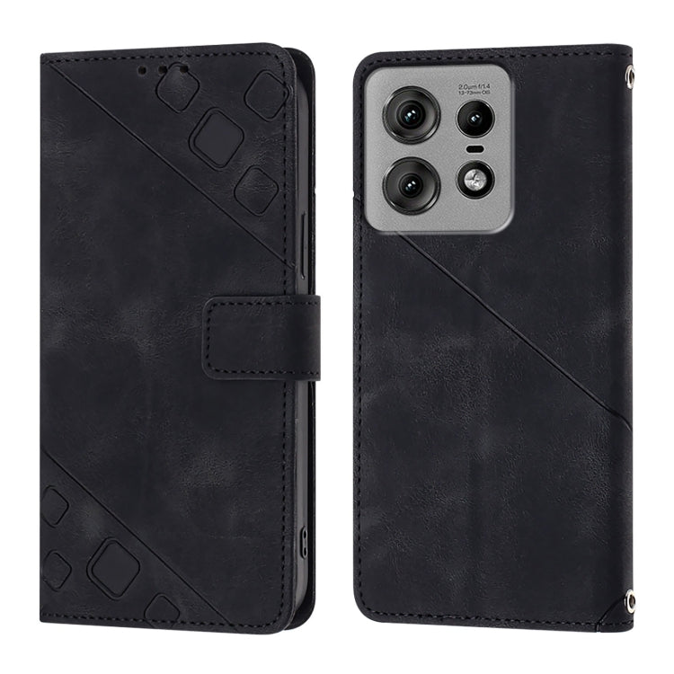 For Motorola Edge 50 Pro Skin Feel Embossed Leather Phone Case