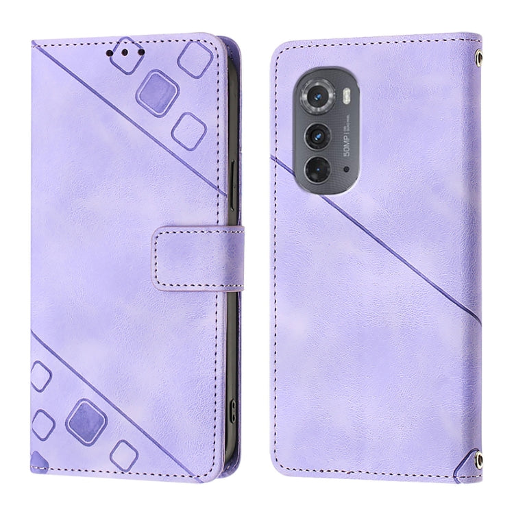For Motorola Edge 2022 / Edge 5G UW 2022 Skin Feel Embossed Leather Phone Case