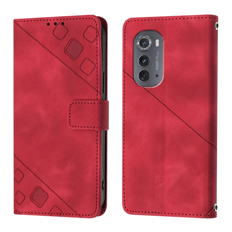 For Motorola Edge 2022 / Edge 5G UW 2022 Skin Feel Embossed Leather Phone Case